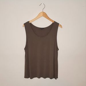 Eileen Fisher Womens Sleeveless Top Tank 100% Silk Size XL